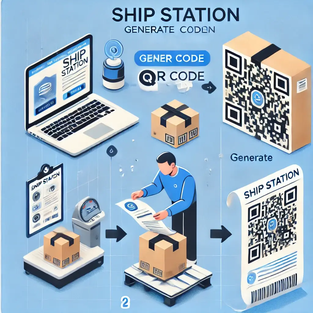 Ship Station Generate QR Code secret, QR code shipping, hidden shipping tool, seller success with QR codes, free QR code online trick,