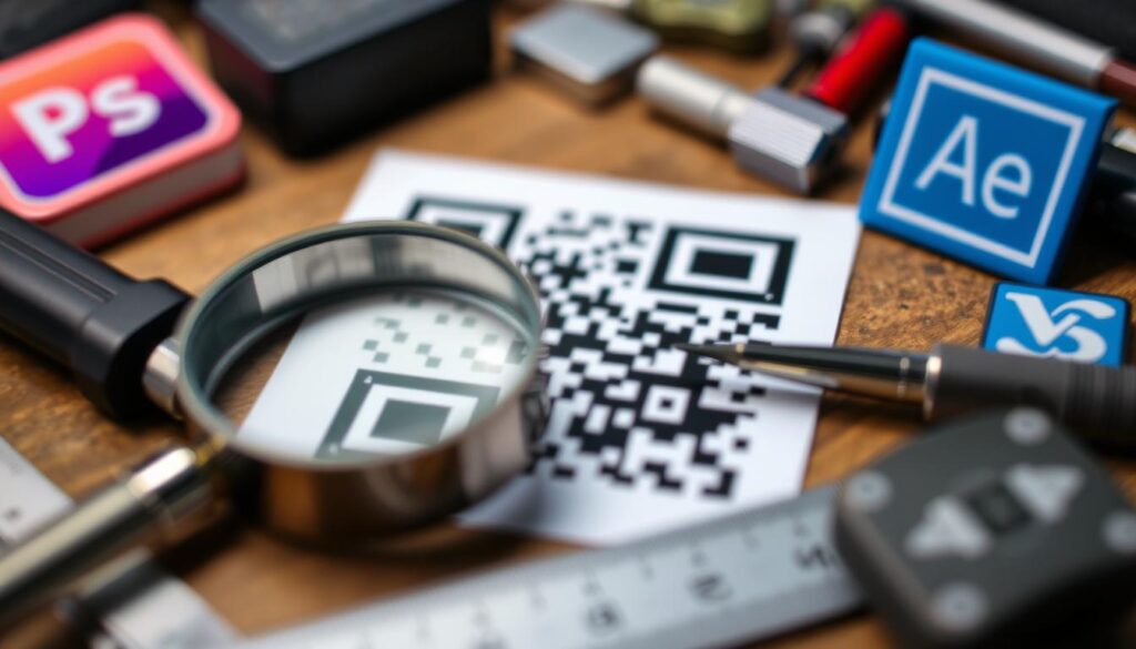 blurry qr code resolution