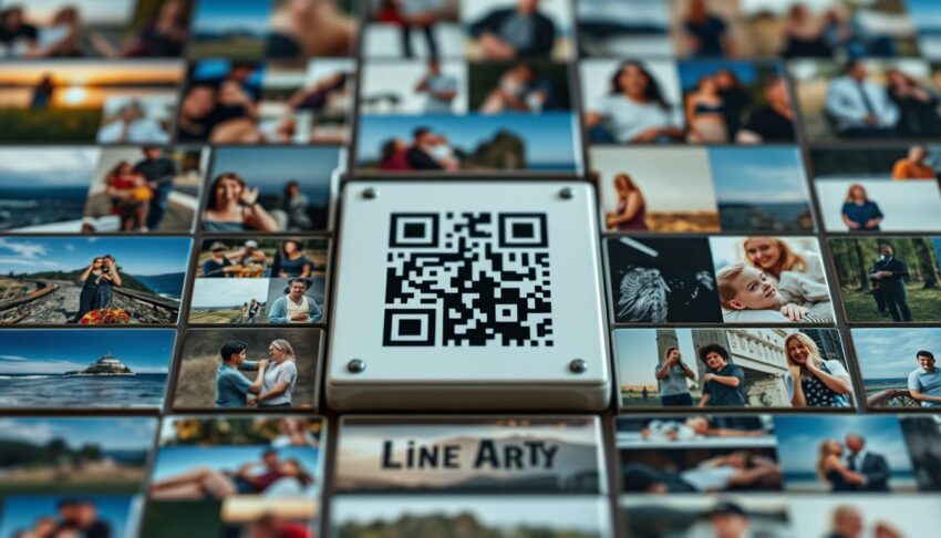 tile memorial qr code for photos