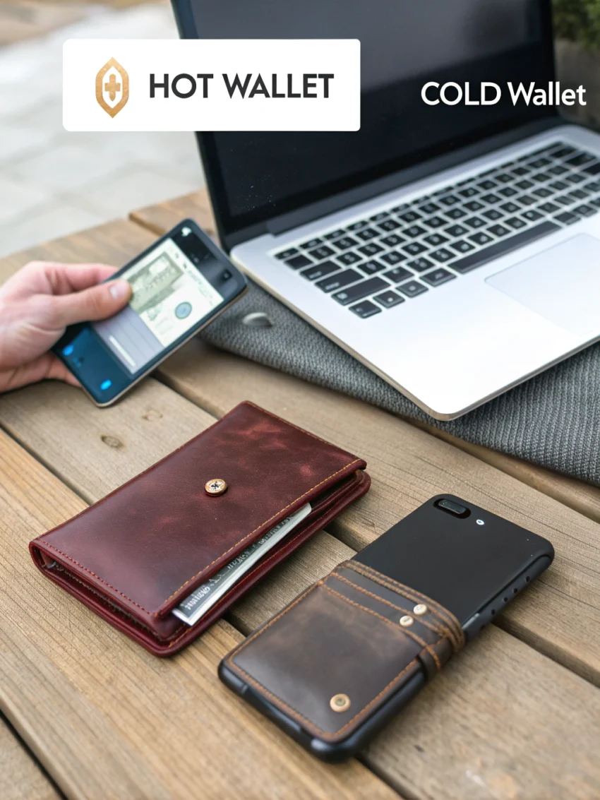 Hot vs Cold Wallets, hot wallet vs cold wallet, secure crypto storage, cryptocurrency wallet types